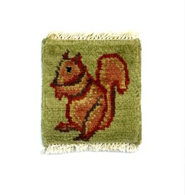 Bunyaad Pakistan Squirrel Dinner Time Mug Rug