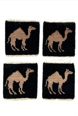 Bunyaad Pakistan Camel Mug Rug - Black