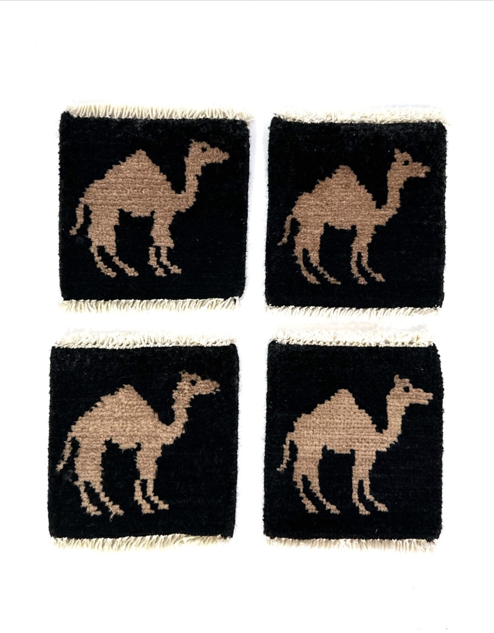Bunyaad Pakistan Camel Mug Rug - Black