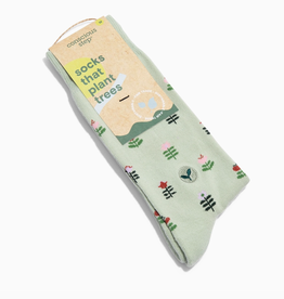 Conscious Step Socks that Plant Trees (Green Tulips)