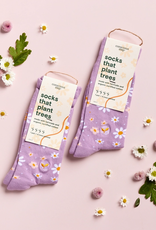 Conscious Step Socks that Plant Trees (Lavender Daisies)