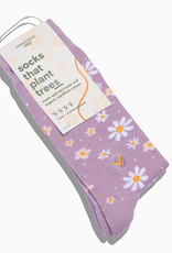 Conscious Step Socks that Plant Trees (Lavender Daisies)