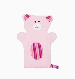 Upavim Crafts Bear Puppet Washcloth - Pink