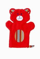 Upavim Crafts Bear Puppet Washcloth - Red