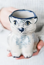 Upavim Crafts Stoneware Kitty Mug