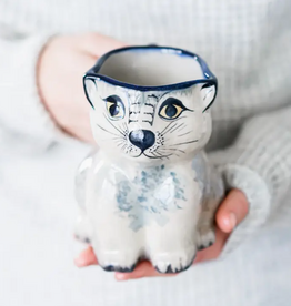 Upavim Crafts Stoneware Kitty Mug