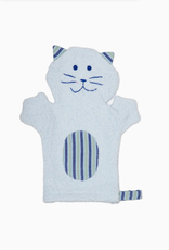 Upavim Crafts Kitty Puppet Washcloth - Blue