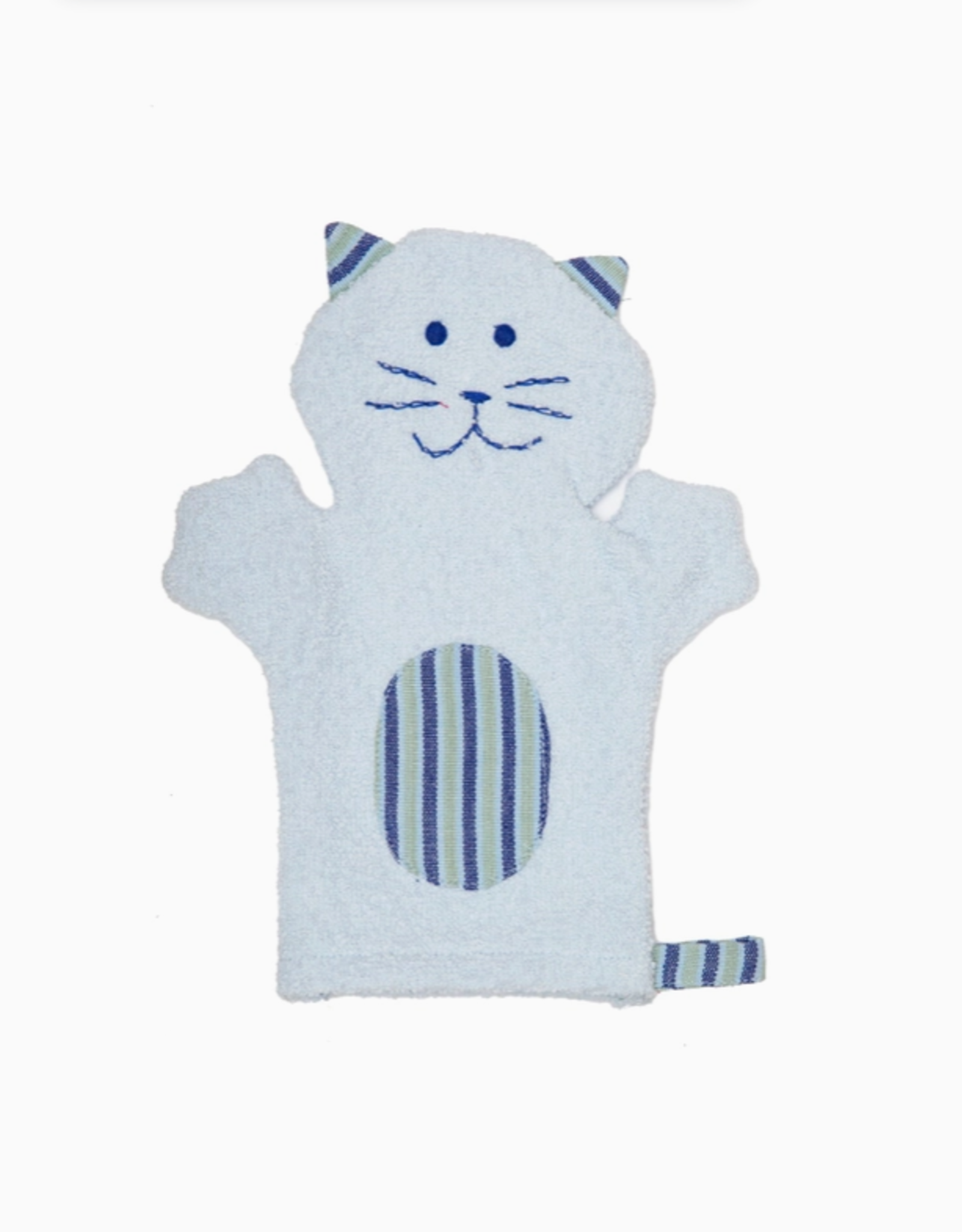 Upavim Crafts Kitty Puppet Washcloth - Blue