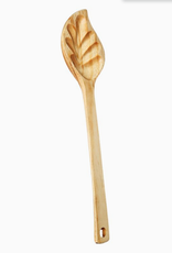 Upavim Crafts Hand Carved Wood Leaf Spoon