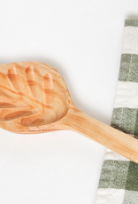 Upavim Crafts Hand Carved Wood Leaf Spoon