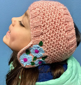 Blossom Inspirations Ear Warmer Headband Arpillera - Coral