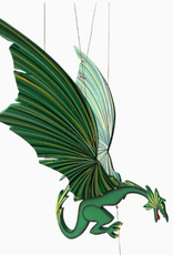 Tulia Artisans Green Dragon Flying Mobile