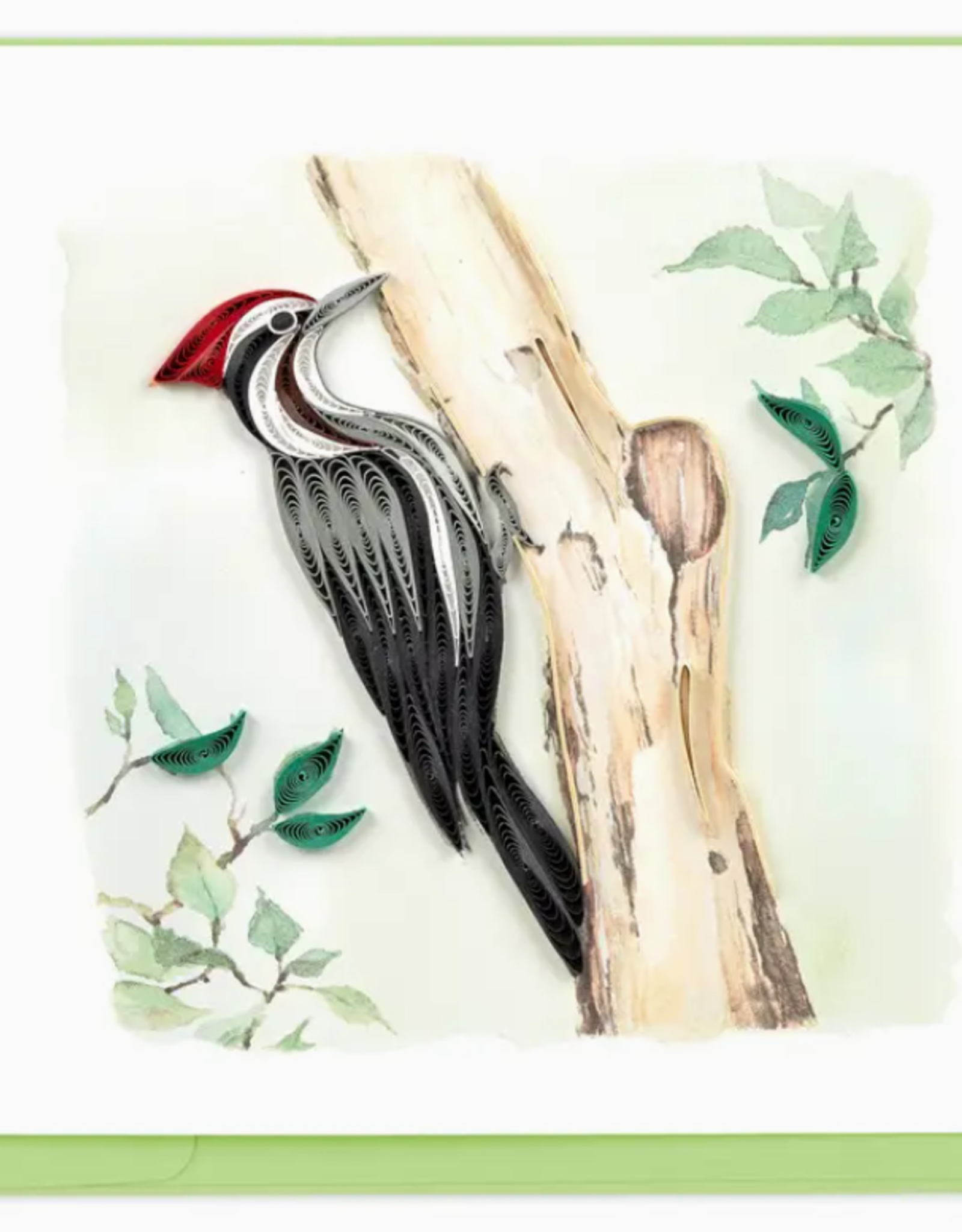 Quilling Card Quilled Pileated Woodpecker Greeting Card