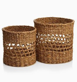 Serrv Khola Round Storage Basket - Small