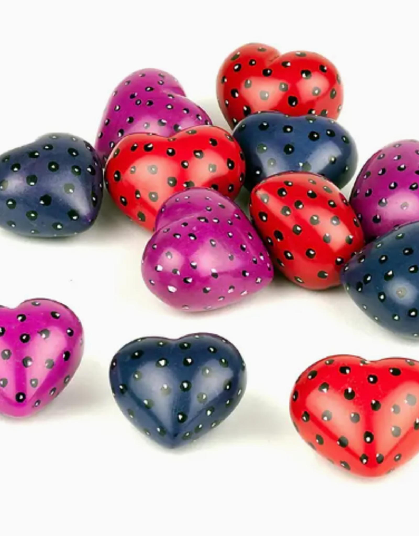 Swahili African Modern Speckled Mini Hearts