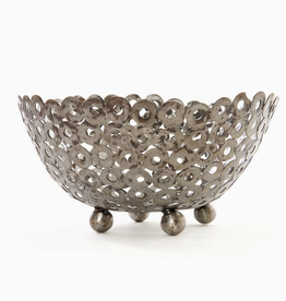 Swahili African Modern Small Recycled Metal Display Bowls