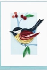 Quilling Card Quilled Chickadee Birds Note Card