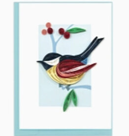 Quilling Card Quilled Chickadee Birds Note Card