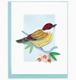 Quilling Card Quilled Bay-breasted Warbler Birds Note Card