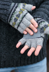 Lost Horizons Axel Wool Fingerless Gloves - Grey