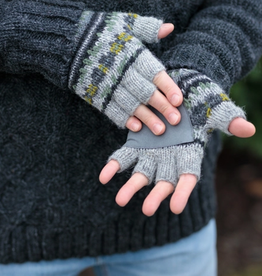 Lost Horizons Axel Wool Fingerless Gloves - Grey