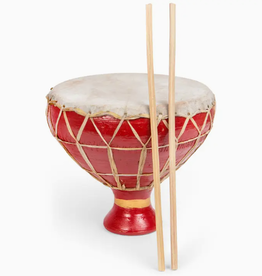 Ten Thousand Villages Happy Rhythm Red Drum