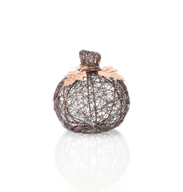 Serrv Copper Small Wire-Wrapped Pumpkin