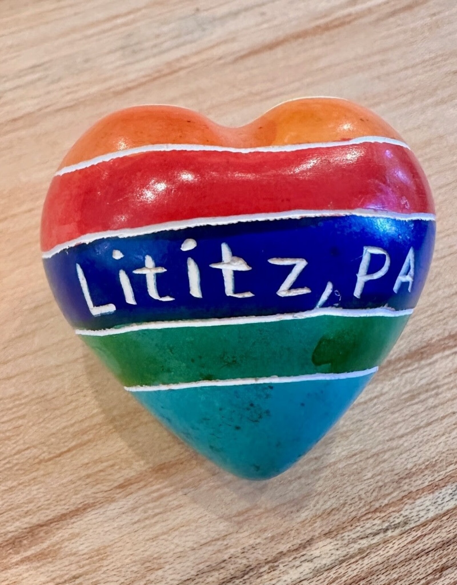 Global Crafts LITITZ Word Hearts - Multicolor