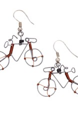 Global Crafts Bicycle Earrings