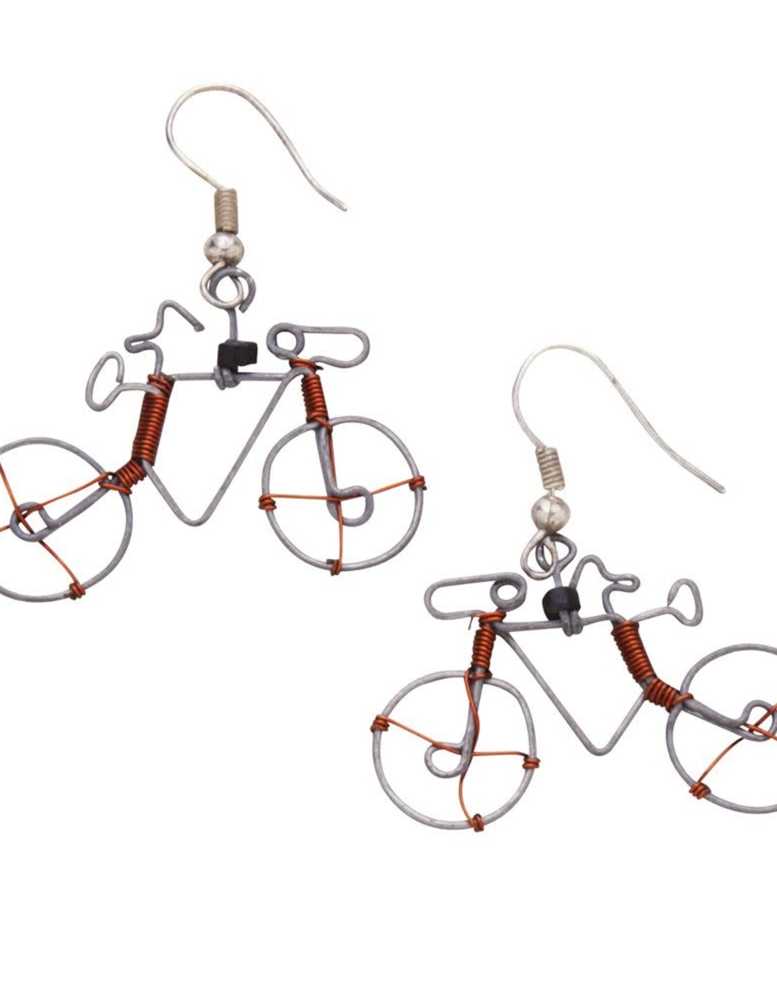 Global Crafts Bicycle Earrings