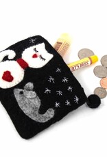 Global Crafts White Cat Coin Purse