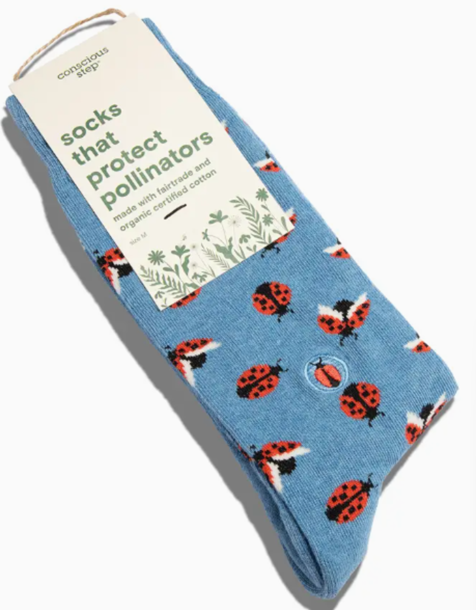 Conscious Step Socks that Protect Pollinators (Ladybugs)