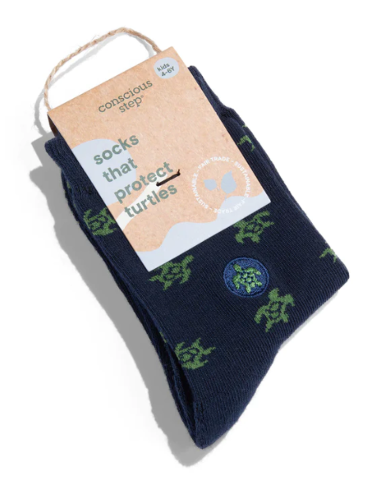 Conscious Step Kids Socks that Protect Turtles