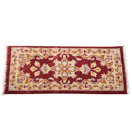 Bunyaad Pakistan Burgundy Floral Chobi Natural Dye Rug 1x2