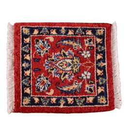 Bunyaad Pakistan Red Wild Flower Chobi Tribal Rug 1x1