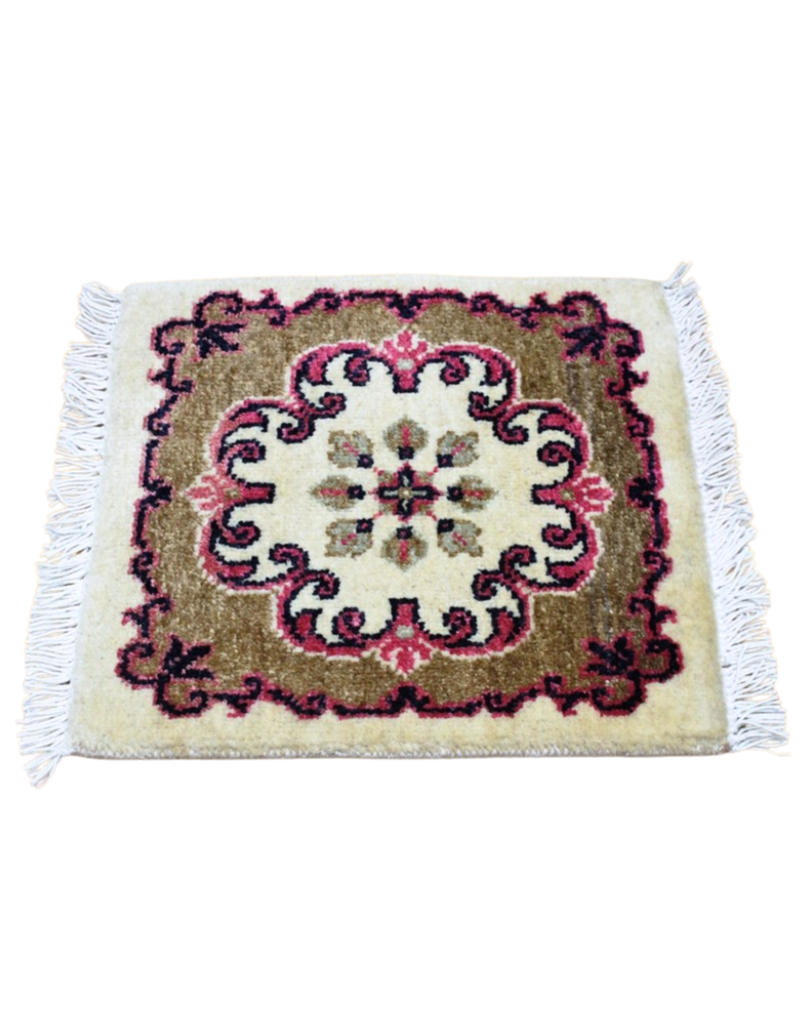 Bunyaad Pakistan Rose Medallion Chobi Tribal Rug 1x1