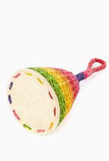 Swahili African Modern Rainbow Woven Elephant Grass Rattle