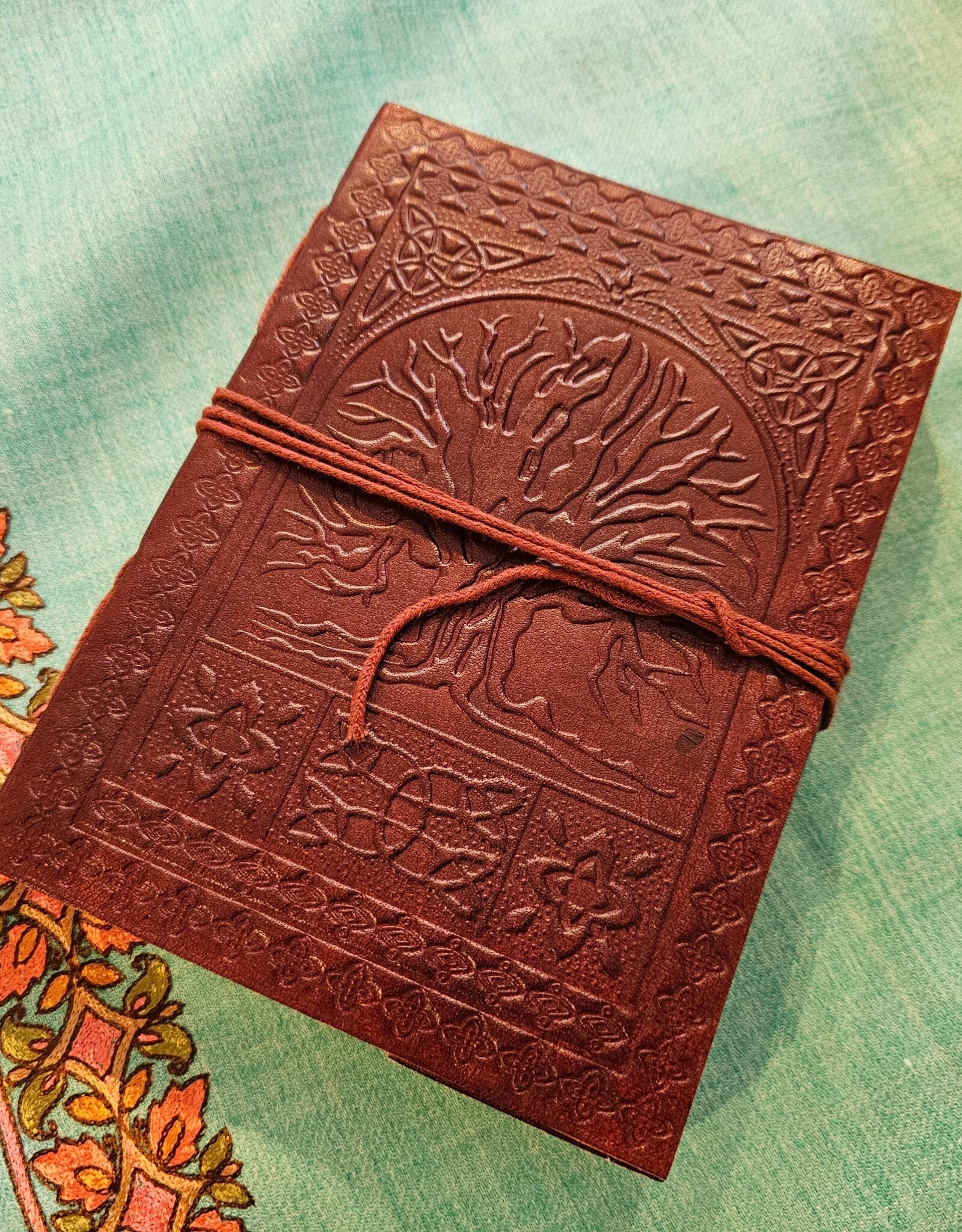 Ten Thousand Villages Tree of Life Leather Journal