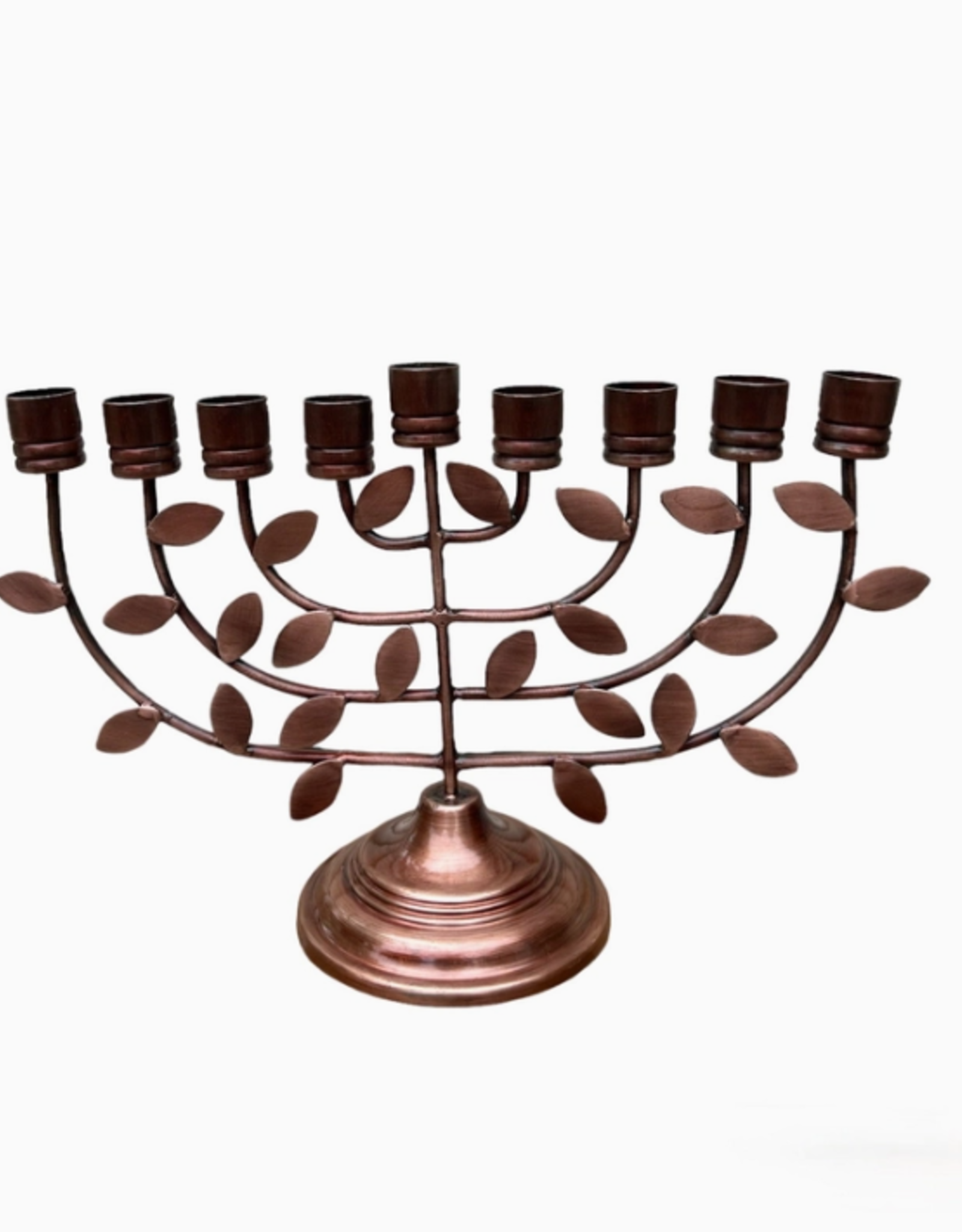 Hopes Unlimited Copper Leaf Menorah