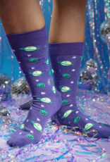 Conscious Step Socks that Give Books (Purple Planets)
