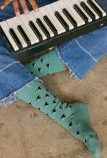 Conscious Step Socks that Support Music (Green Pianos)