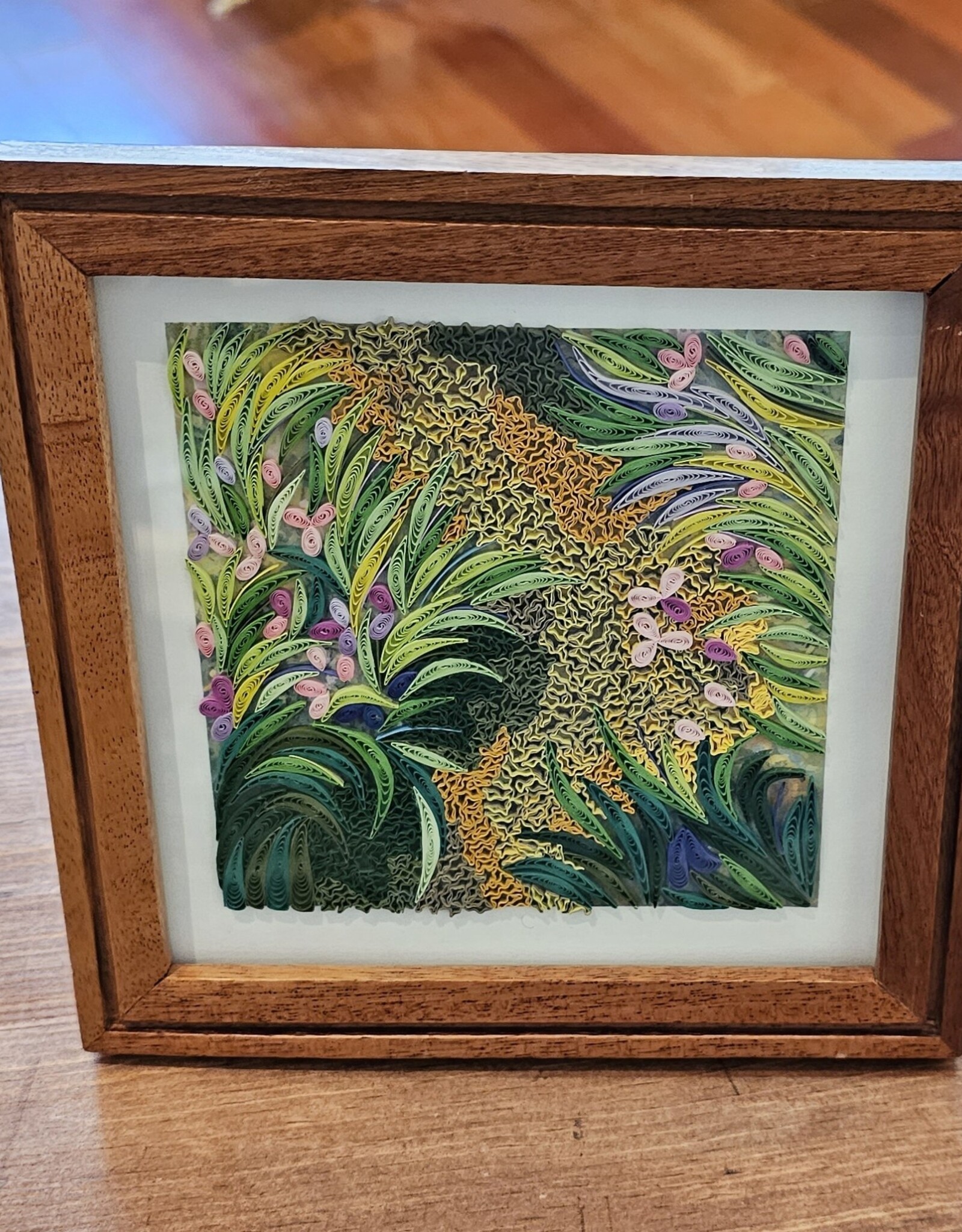 Bunyaad Pakistan Natural Etched Wood Frame - 6"x6"