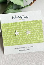 WorldFinds Star Sterling Silver Posts - Earrings