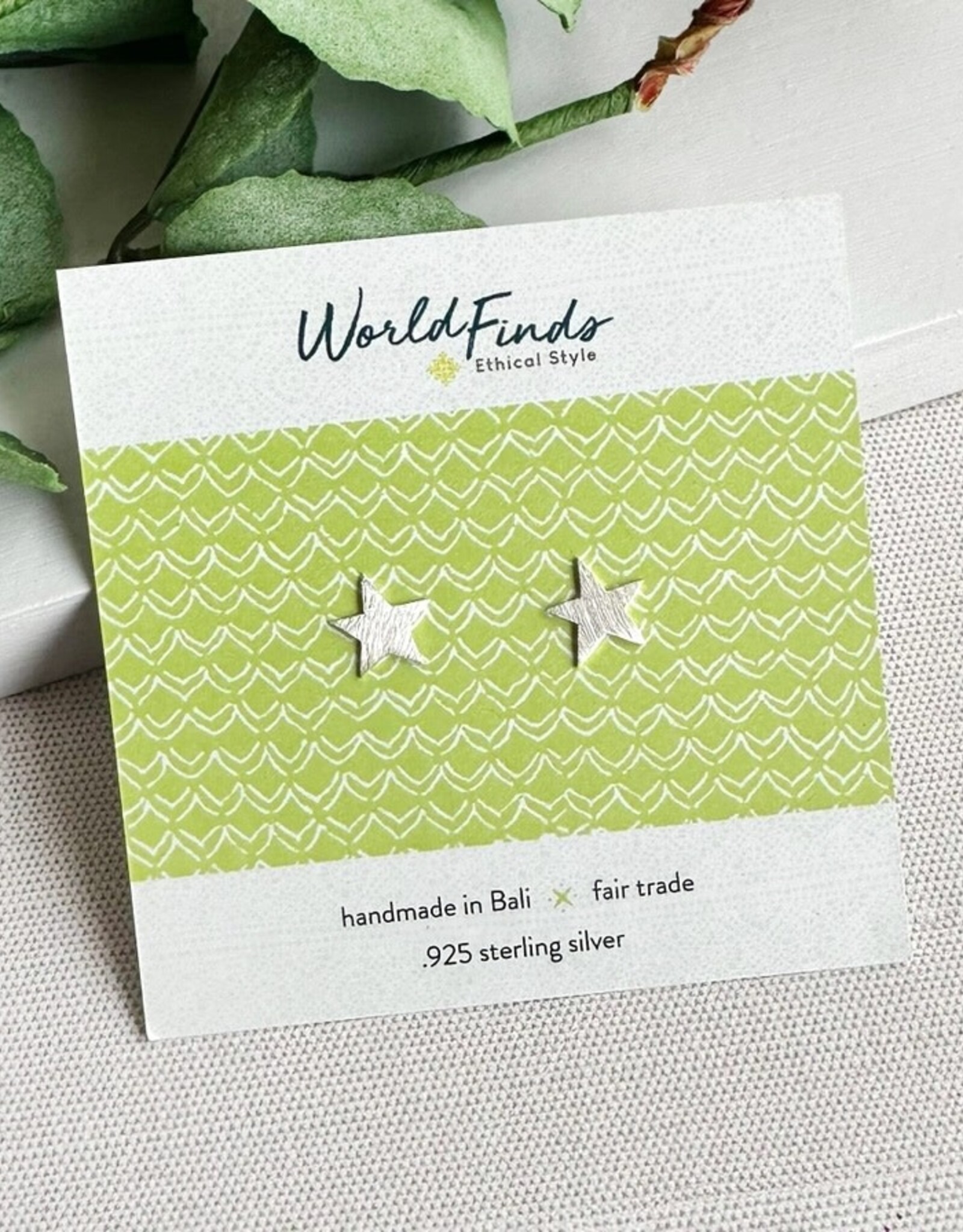 WorldFinds Star Sterling Silver Posts - Earrings