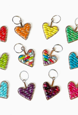 Ornaments 4 Orphans Heart Paper Bead Keychain