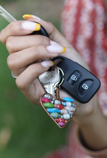 Ornaments 4 Orphans Heart Paper Bead Keychain