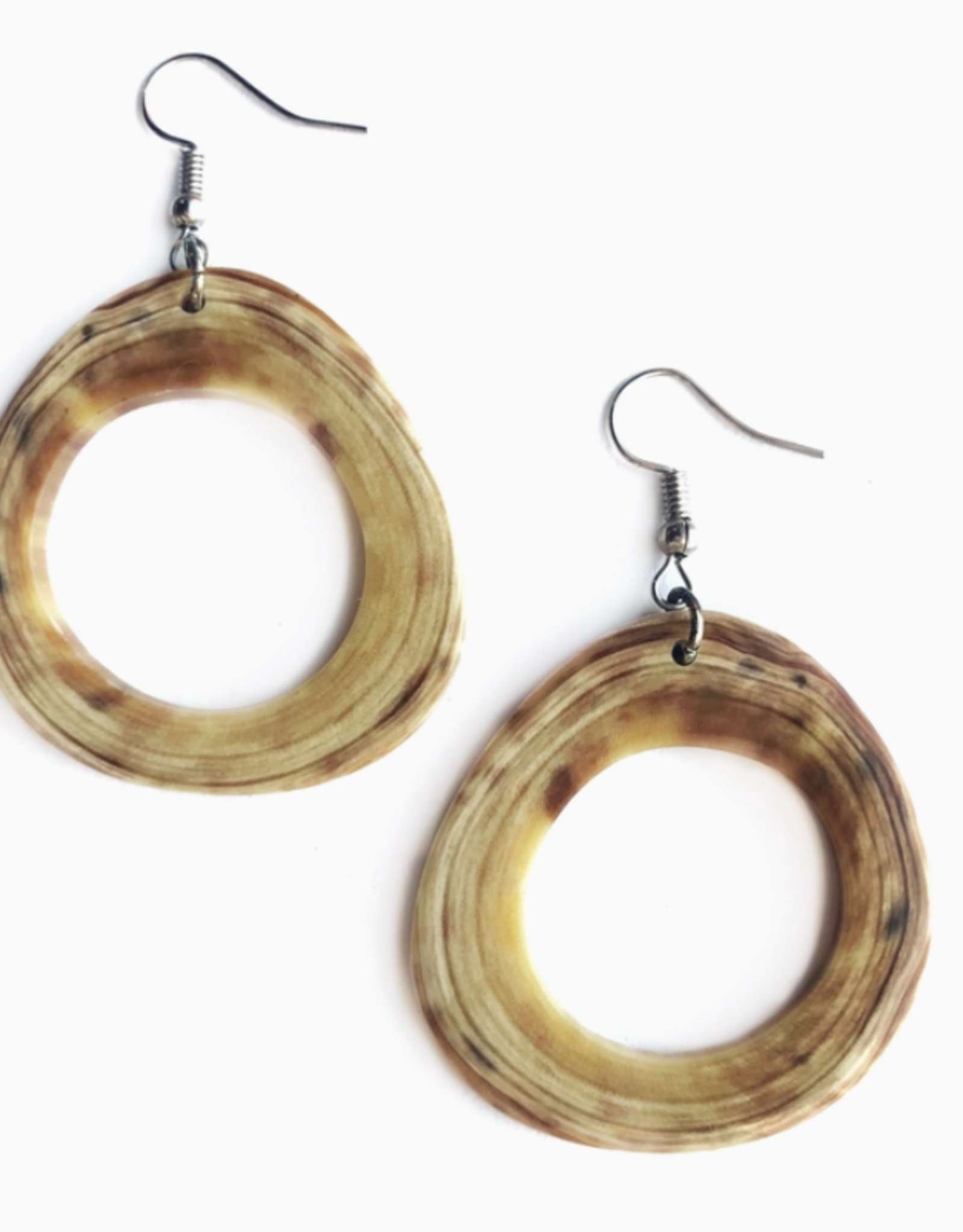 Ornaments 4 Orphans Cow Horn Hoop Earrings