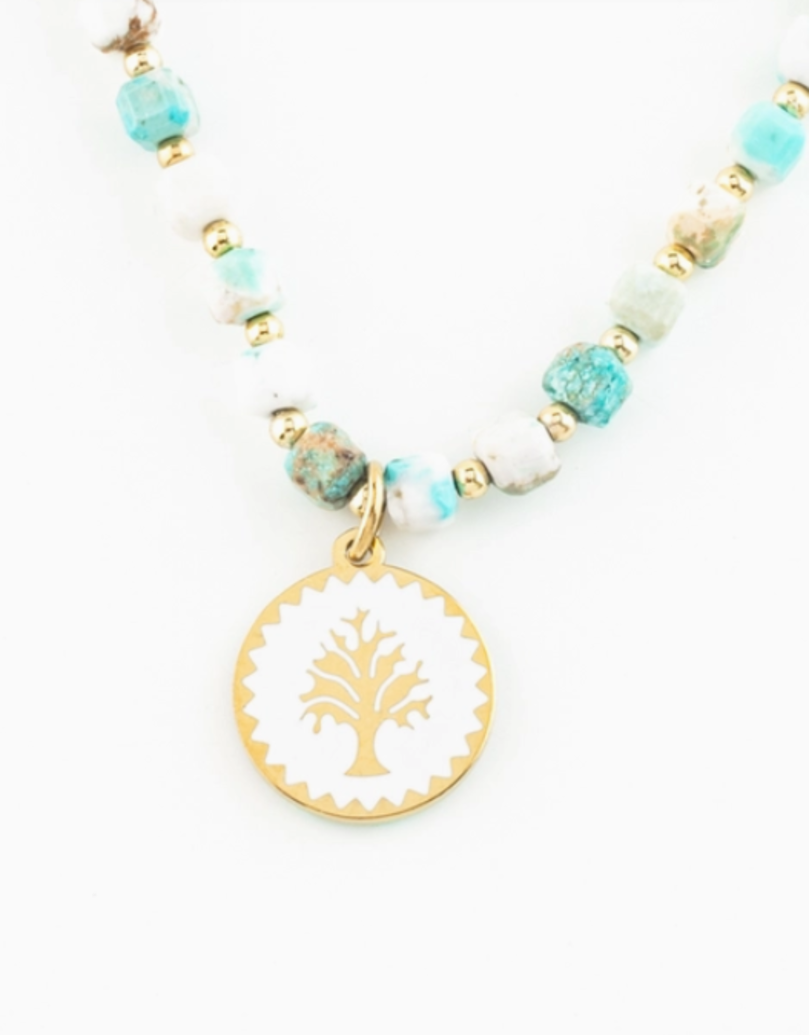 Starfish Project Strong Oak Turquoise Beaded Necklace