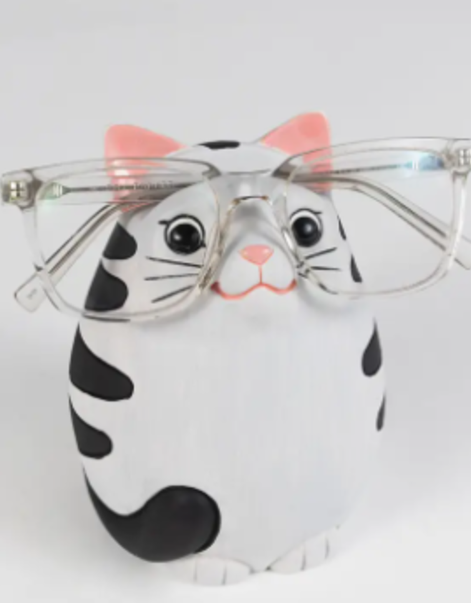 Ten Thousand Villages Gray Cat Eyeglass Holder