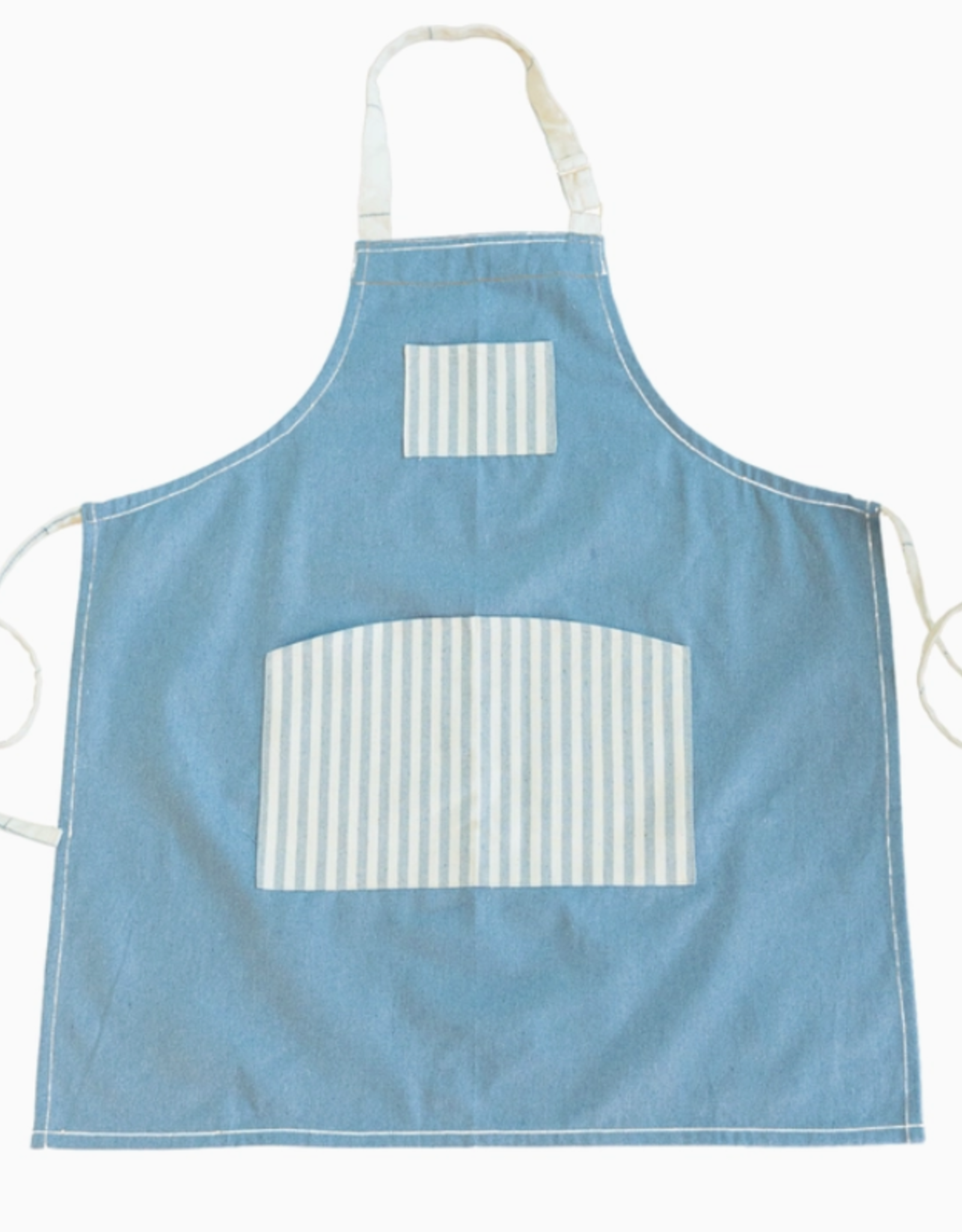 Upavim Crafts Upcycled Denim Apron With Pockets